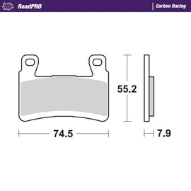 Moto-Master Motorcycle Brake Pads 407906