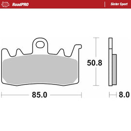 Moto-Master Motorcycle Brake Pads 408005