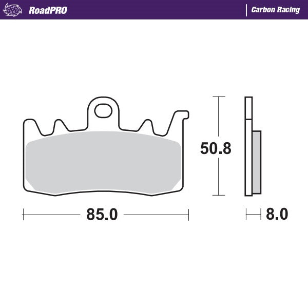 Moto-Master Motorcycle Brake Pads 408006