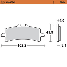 Moto-Master Motorcycle Brake Pads 408101
