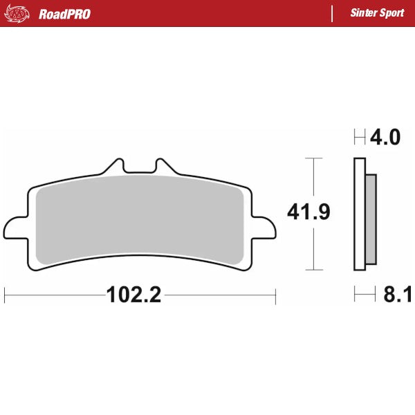 Moto-Master Motorcycle Brake Pads 408105