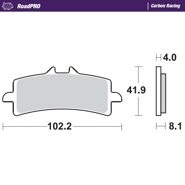 Moto-Master Motorcycle Brake Pads 408106