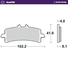Load image into Gallery viewer, Moto-Master Motorcycle Brake Pads 408106