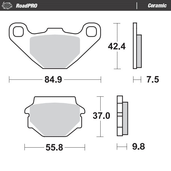 Moto-Master Motorcycle Brake Pads 408204
