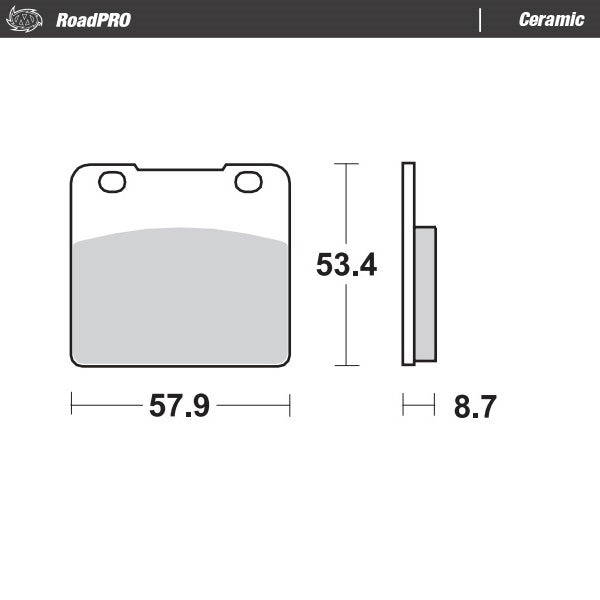 Brake Pad for Suzuki VS 1400 Intruder (1984–2004) - Moto-Master 408304