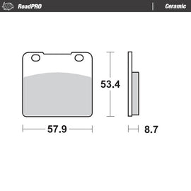 Moto-Master Motorcycle Brake Pads 408304