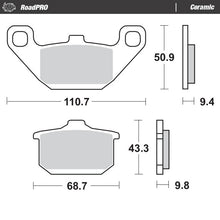 Load image into Gallery viewer, Moto-Master Motorcycle Brake Pads 408404
