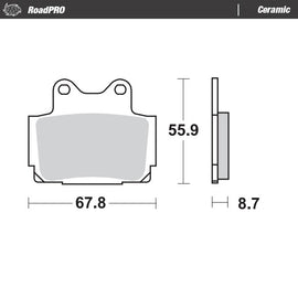 Moto-Master Motorcycle Brake Pads 408504