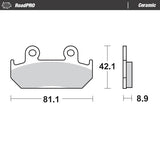 Moto-Master Motorcycle Brake Pads 408604
