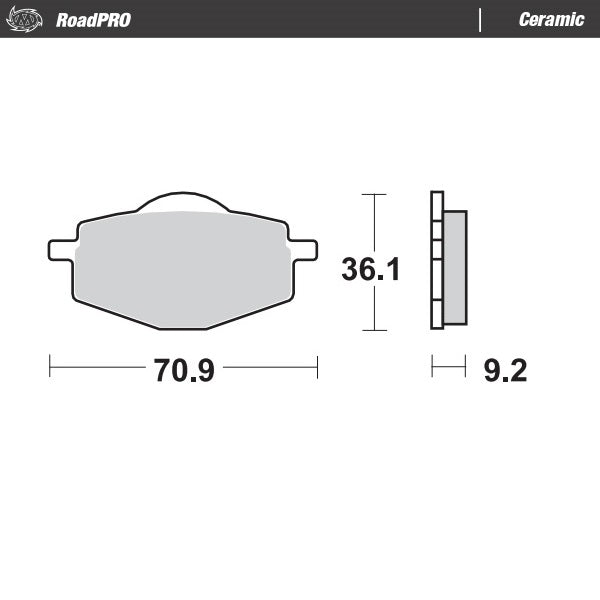 Moto-Master Motorcycle Brake Pads 408804