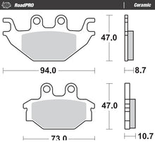 Load image into Gallery viewer, Brake Pad for Yamaha YZF-R 125 (non-ABS) (2008–2020) - Moto-Master 409004