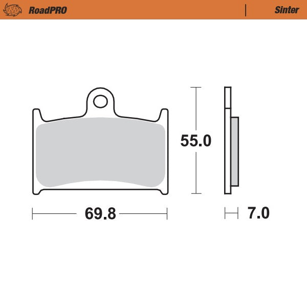 Brake Pad for Suzuki GSF 1200 S Bandit (non-ABS) (1994–2000) - Moto-Master 409601