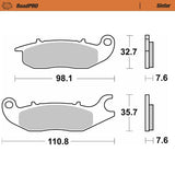 Moto-Master Motorcycle Brake Pads 409701