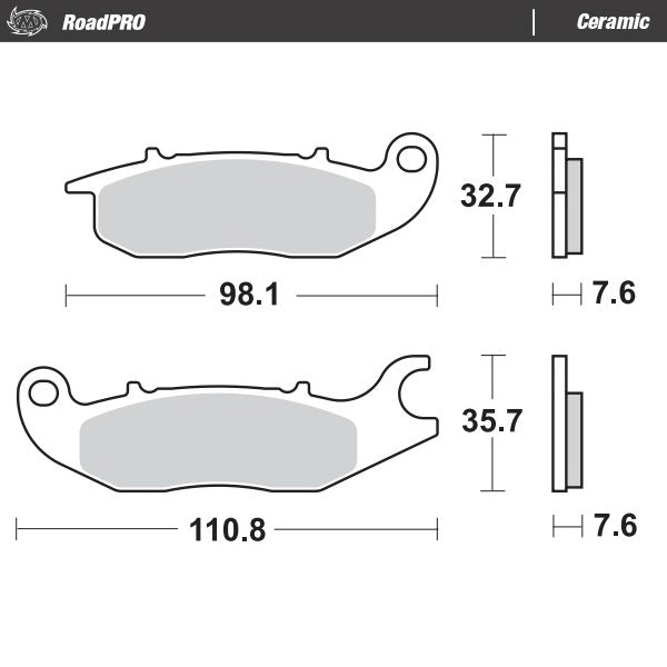Moto-Master Motorcycle Brake Pads 409704