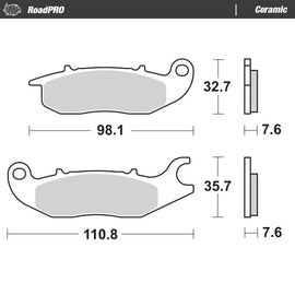 Moto-Master Motorcycle Brake Pads 409704