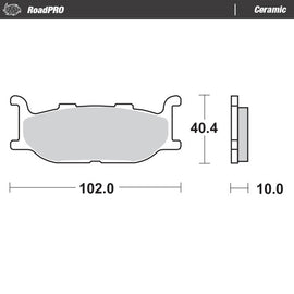 Moto-Master Motorcycle Brake Pads 409804