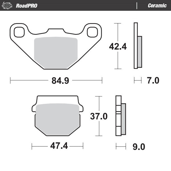 Moto-Master Motorcycle Brake Pads 409904