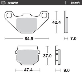 Moto-Master Motorcycle Brake Pads 409904