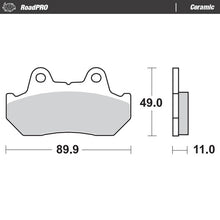 Load image into Gallery viewer, Moto-Master Motorcycle Brake Pads 410004