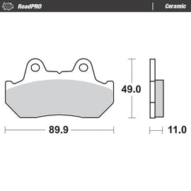 Moto-Master Motorcycle Brake Pads 410004