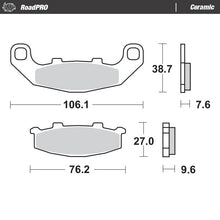Load image into Gallery viewer, Moto-Master Motorcycle Brake Pads 410104