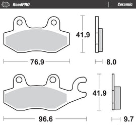 Moto-Master Motorcycle Brake Pads 410204