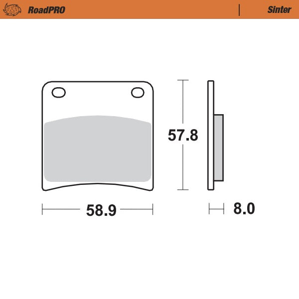 Brake Pad for Suzuki GSX 600 F Katana (1987–1997) - Moto-Master 410701