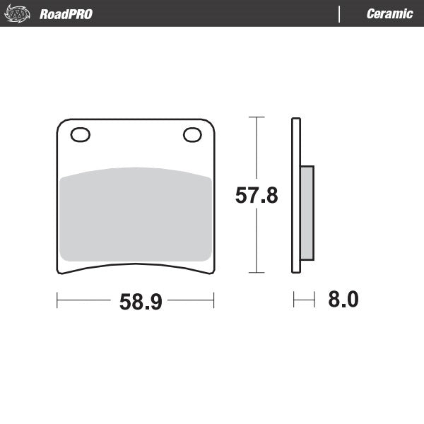 Brake Pad for Suzuki GSX 600 F Katana (1987–1997) - Moto-Master 410704
