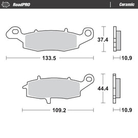 Moto-Master Motorcycle Brake Pads 410904