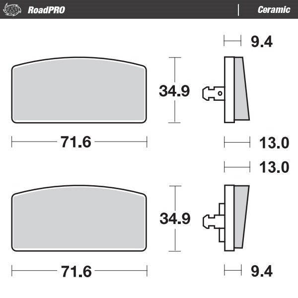 Moto-Master Motorcycle Brake Pads 411004