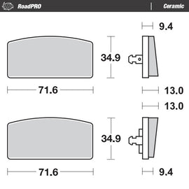 Moto-Master Motorcycle Brake Pads 411004