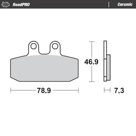 Moto-Master Motorcycle Brake Pads 411704