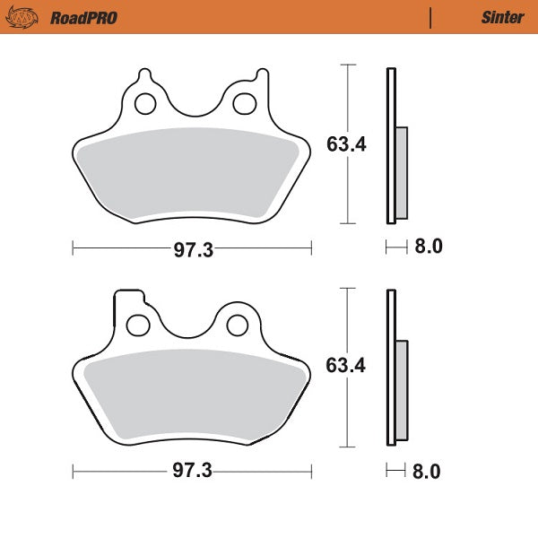 Moto-Master Motorcycle Brake Pads 411901