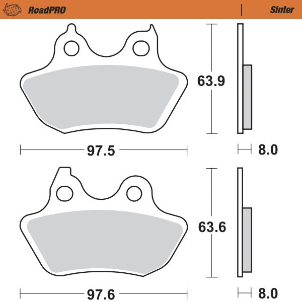 Moto-Master Motorcycle Brake Pads 412002