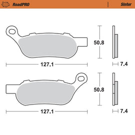 Moto-Master Motorcycle Brake Pads 412102