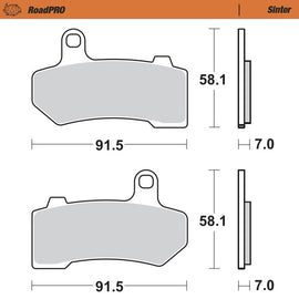 Moto-Master Motorcycle Brake Pads 412202
