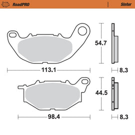 Brake Pad for Yamaha YZF R3 300 (2014–2025) - Moto-Master 412501