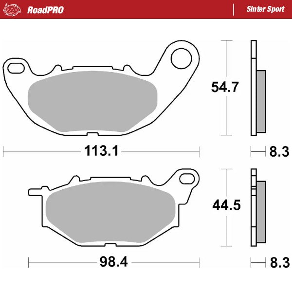 Brake Pad for Yamaha YZF R3 300 (2014–2025) - Moto-Master 412505