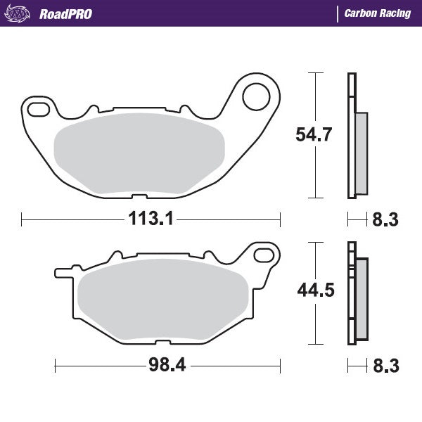 Brake Pad for Yamaha YZF R3 300 (2014–2025) - Moto-Master 412506