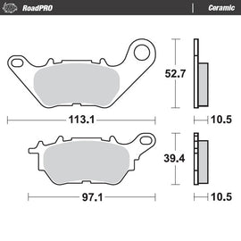 Brake Pad for Yamaha YZF R3 300 (2014–2025) - Moto-Master 412604