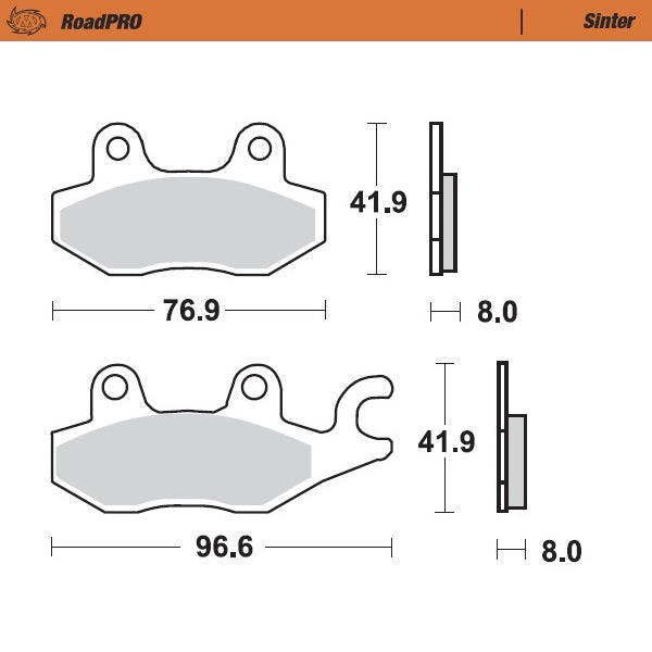 Moto-Master Motorcycle Brake Pads 412803