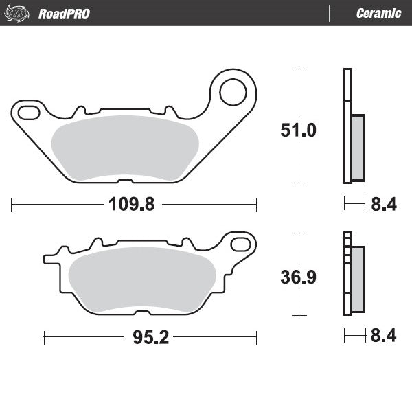 Brake Pad for Yamaha Nmax 125 (GPD-A) (2015–2024) - Moto-Master 413004