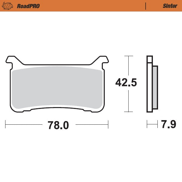 Moto-Master Motorcycle Brake Pads 413101