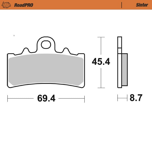 Moto-Master Motorcycle Brake Pads 413203