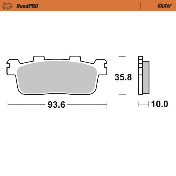 Moto-Master Motorcycle Brake Pads 413303
