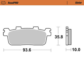 Moto-Master Motorcycle Brake Pads 413303