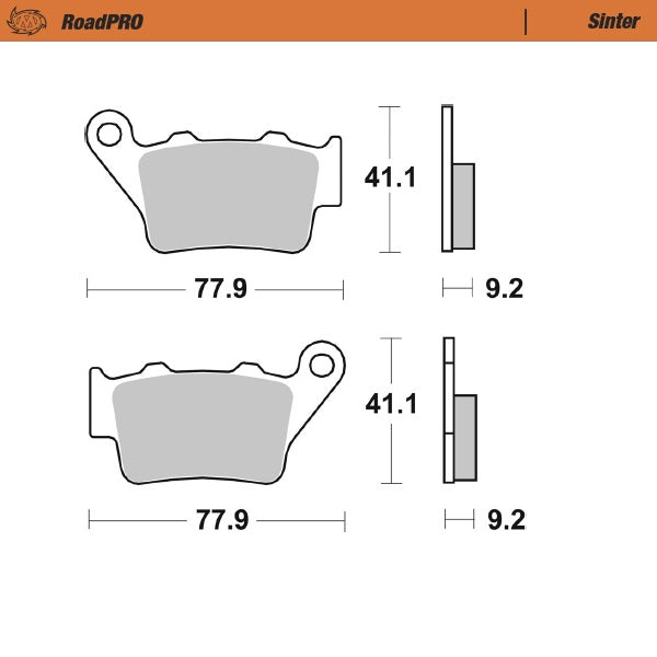 Moto-Master Motorcycle Brake Pads 413403