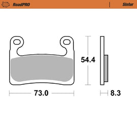 Moto-Master Motorcycle Brake Pads 413501