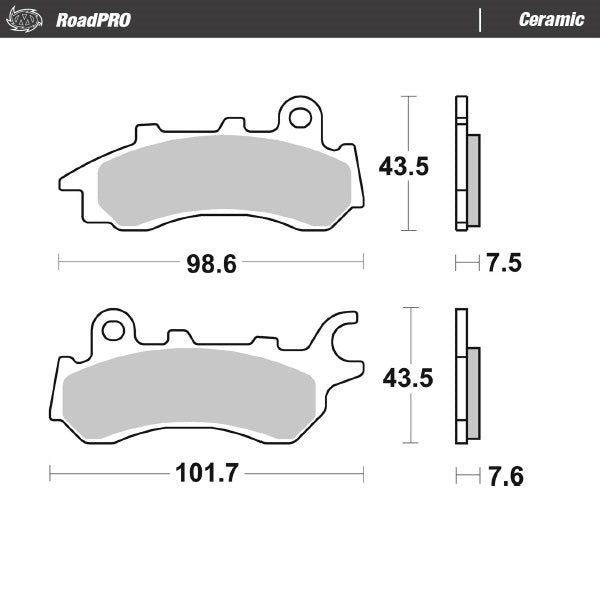 Moto-Master Motorcycle Brake Pads 413604