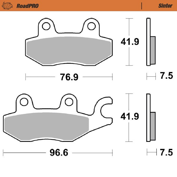 Moto-Master Motorcycle Brake Pads 413701